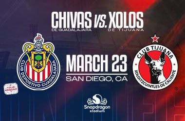 More Info for Chivas de Guadalajara vs. Xolos de Tijuana 