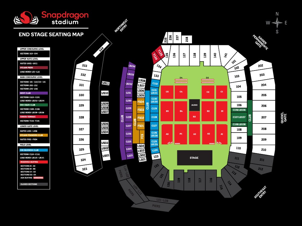 concert stage seating